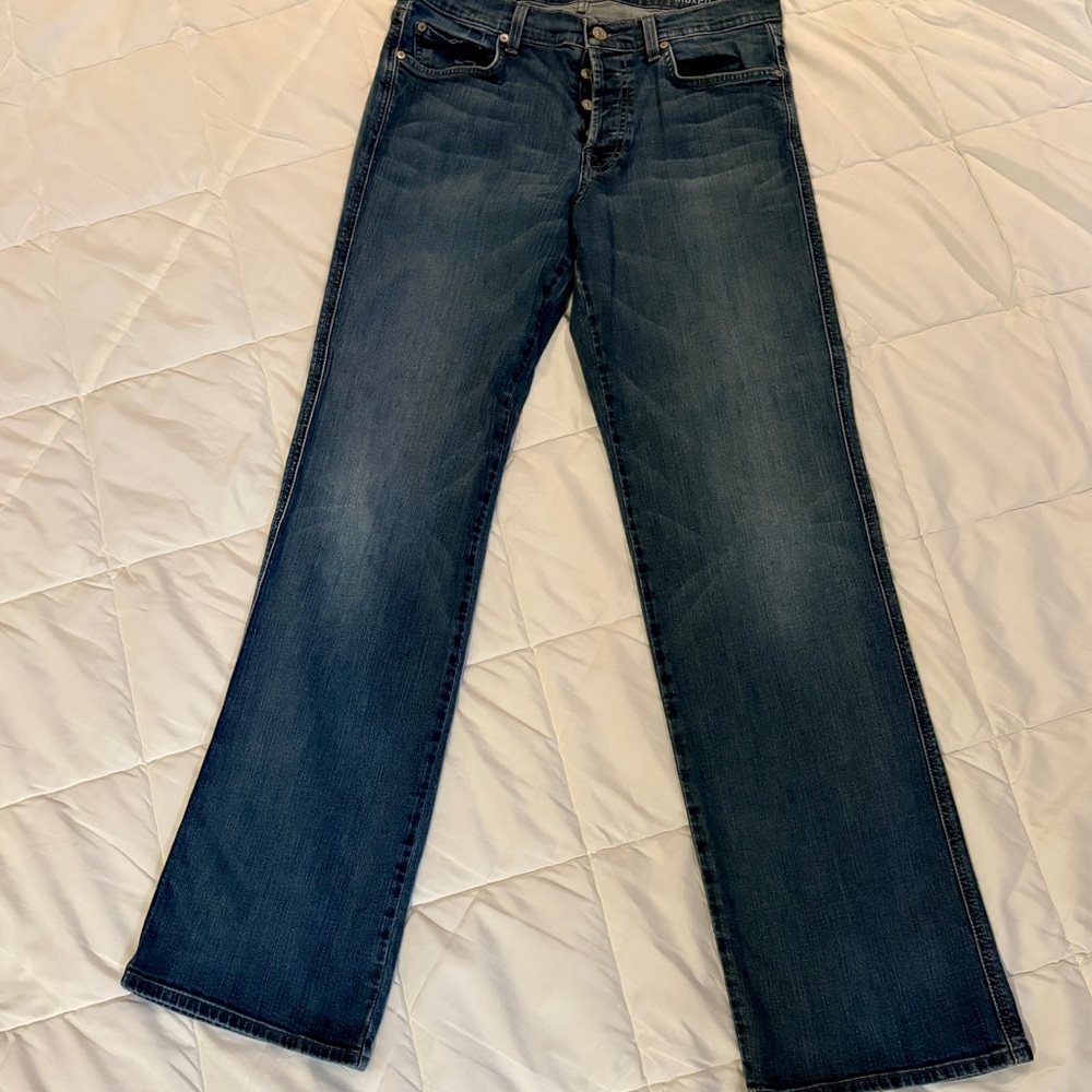 7 For All Mankind Men's Relaxed Fit Jeans - Dark Blue